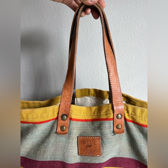 Will Leather Goods Reversible TEXTILE TOTE - Picture 2 of 8